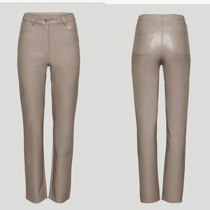 Aritzia Wilfred Melina Leather Pant